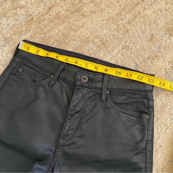 Ag Adriano Goldschmied The Farrah Skinny Ankle High Rise Leatherette Black: 25R - Picture 9 of 12